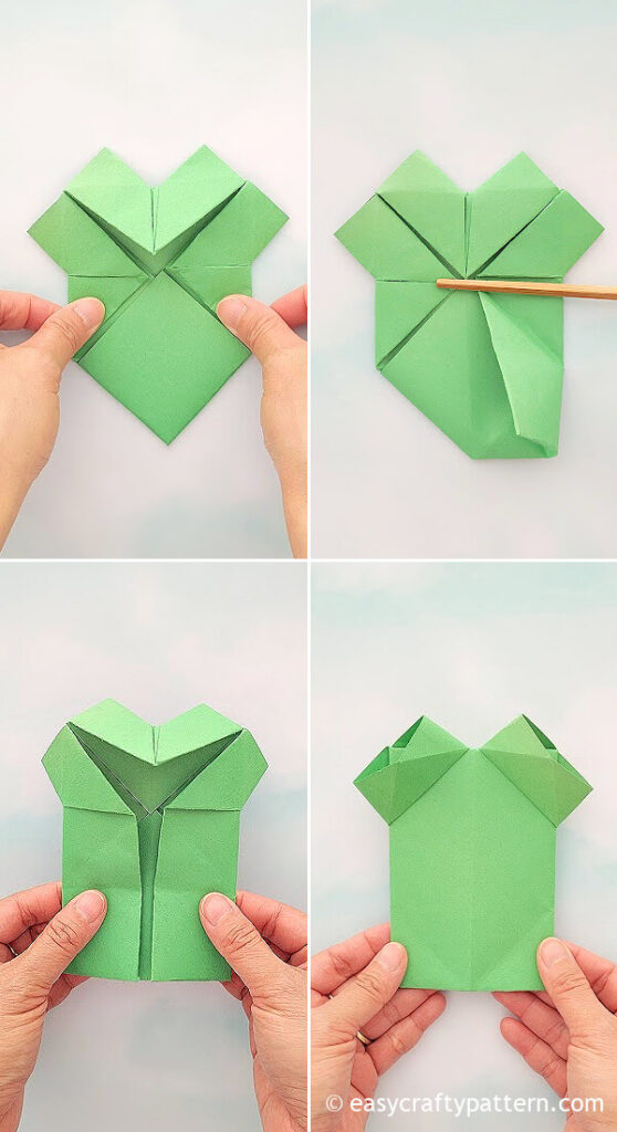 Shaping the paper frog