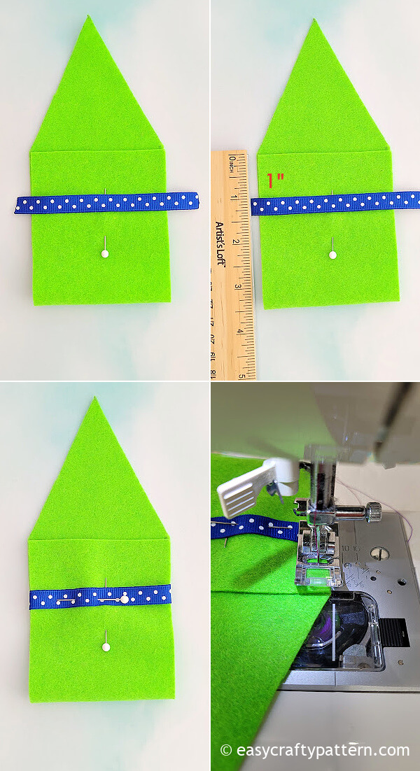 Felt Ribbon Template Easy DIY Felt Gift Card Envelope | Easy Crafty Pattern