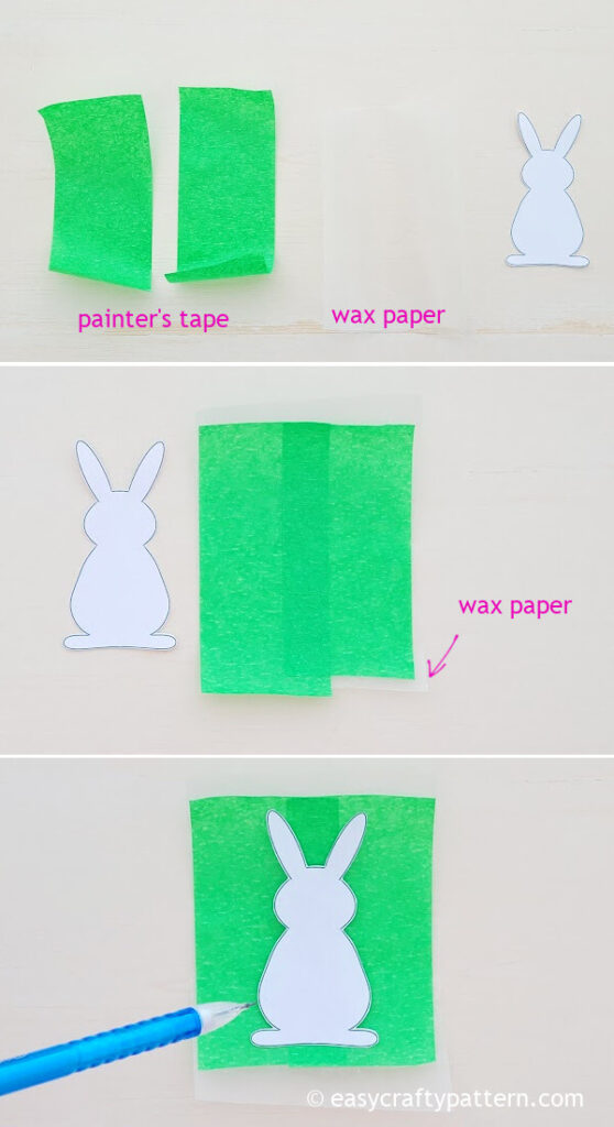 Tracing bunny template.