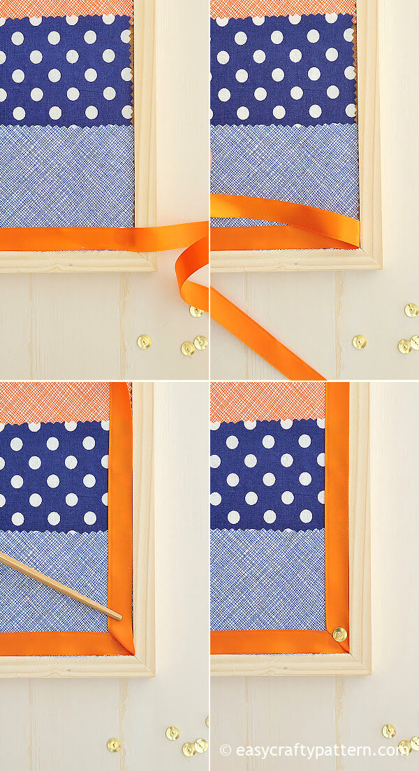 DIY Fabric Covered Cork Board | Easy Crafty Pattern