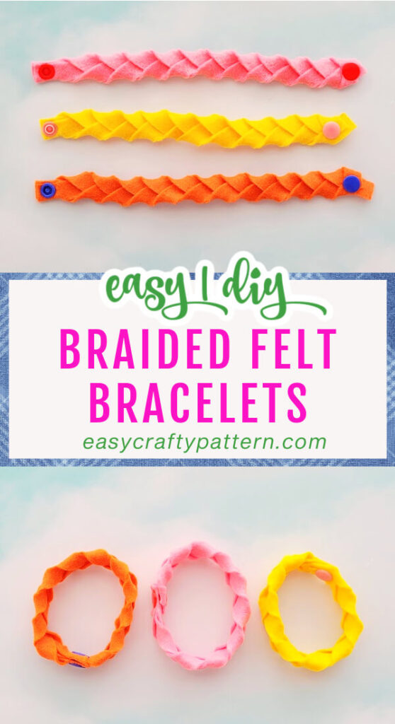 Braided felt bracelet ideas.
