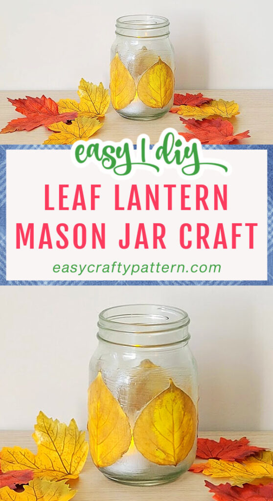 Leaf lantern jar.