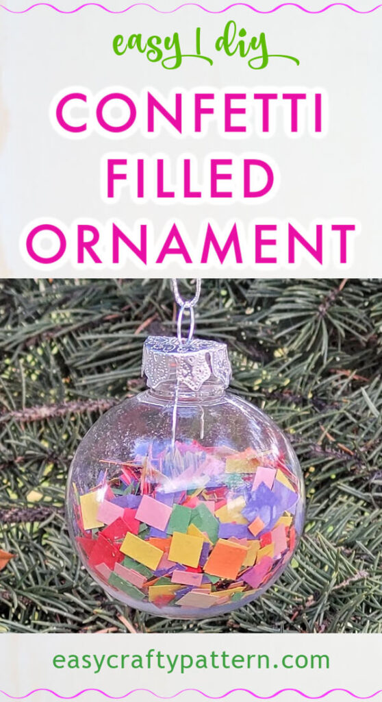 Confetti ornament.