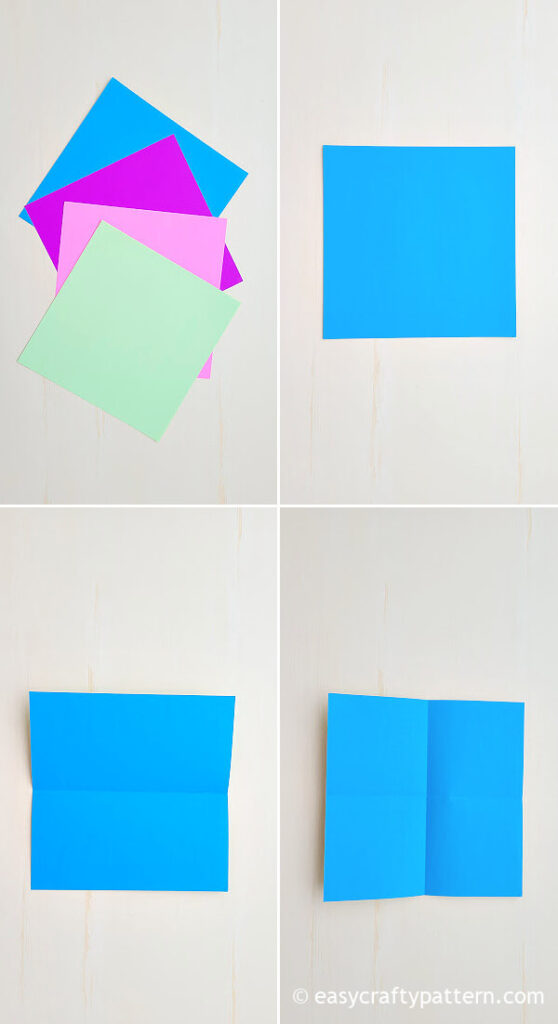 Square papers for origami.