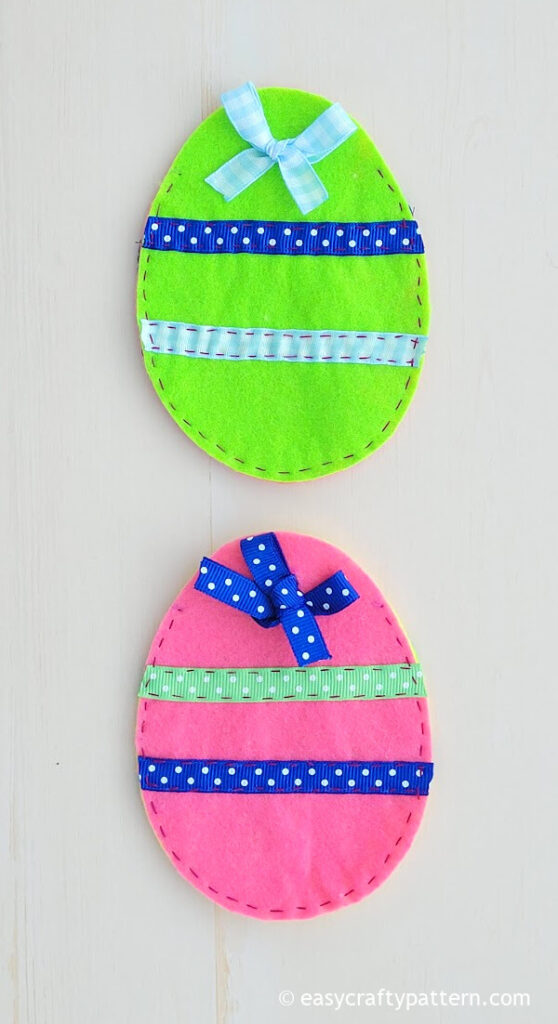 Green and pink egg treat bags.