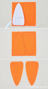 Felt Carrot Treat Pouch Tutorial | Easy Crafty Pattern